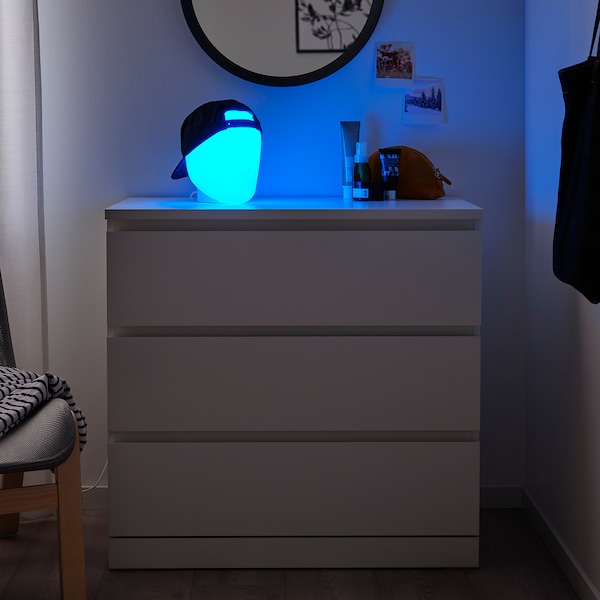 IKEA ISKÄRNA LED table lamp, multicolor, Ikea Ireland | 4713KRVCU