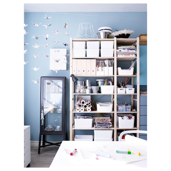 IKEA IVAR 2 section shelving unit, pine, 52 3/4x19 5/8x89 in, Ikea Ireland | 1829BANHK