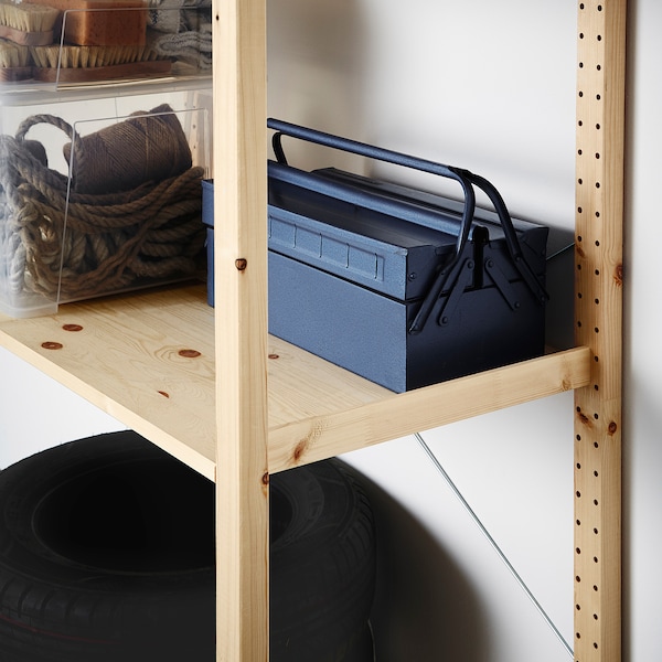 IKEA IVAR 2 section shelving unit, pine, 52 3/4x19 5/8x70 1/2 in, Ikea Ireland | 6043MDBVZ