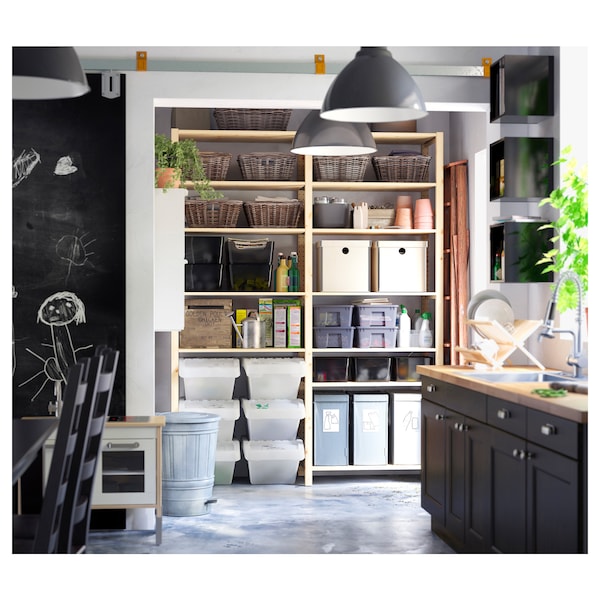 IKEA IVAR 2 section shelving unit, pine, 68 1/2x19 5/8x89 in, Ikea Ireland | 0953DPHNT