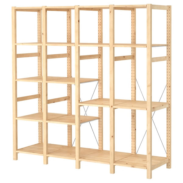 IKEA IVAR 4 section shelving unit, pine, 70 1/2x19 5/8x70 1/2 in, Ikea Ireland | 7198GMRCH