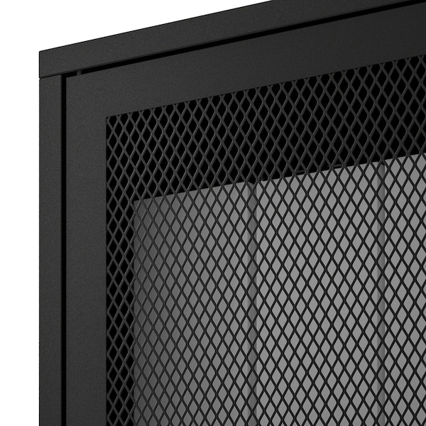 IKEA IVAR cabinet with doors, 63x11 3/4x32 5/8 in Black Mesh, Ikea Ireland | 6935FATEU