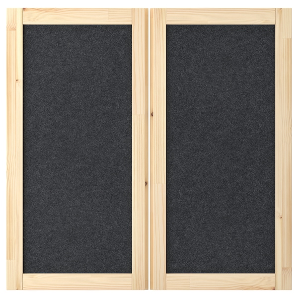 IKEA IVAR door, dark gray/felt, 16 1/2x32 5/8 in, 2 pack, Ikea Ireland | 2481FNUQC