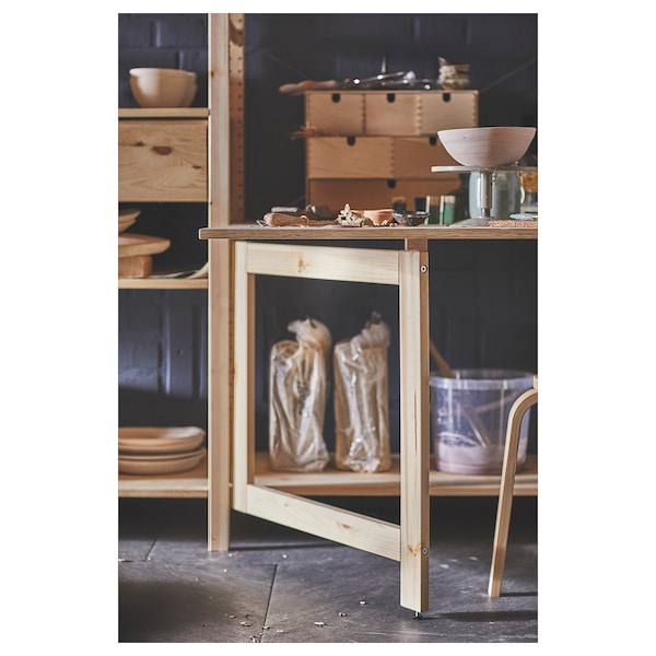 IKEA IVAR folding table, pine, 31 1/2x19 5/8-43 3/4 in, Ikea Ireland | 4732CGEFN