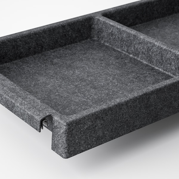 IKEA IVAR shelf, dark gray/felt, 33x12 in Dark Gray / Felt, Ikea Ireland | 4713HACFX