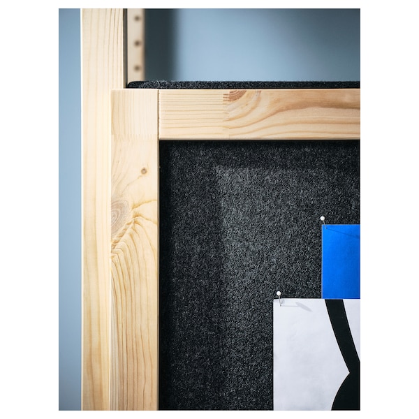 IKEA IVAR shelf unit with doors, pine/felt, 35x11 3/4x70 1/2 in, Ikea Ireland | 2487OEXBP