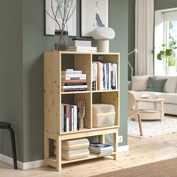 IKEA IVAR shelving unit with underframe, 31 1/2x11 3/4x47 1/4 in, Ikea Ireland | 6493ZYPLW