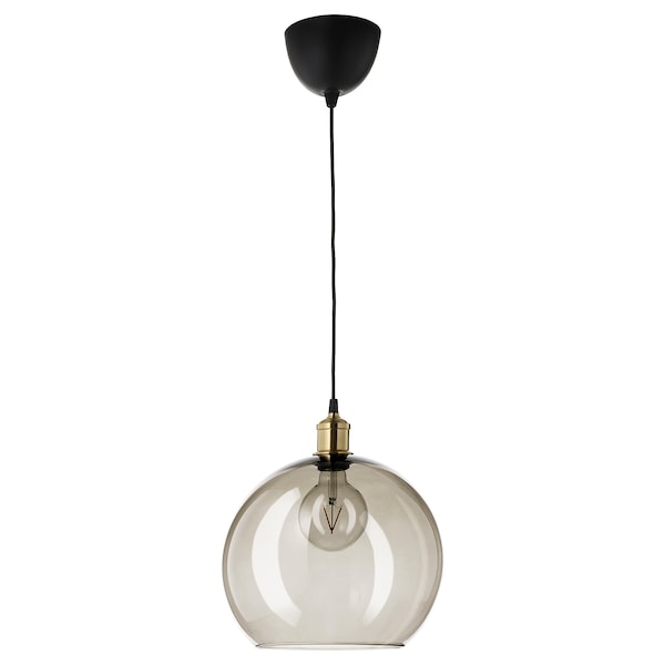 IKEA JAKOBSBYN Pendant lamp shade, smoked, Ikea Ireland | 4163TLVEW