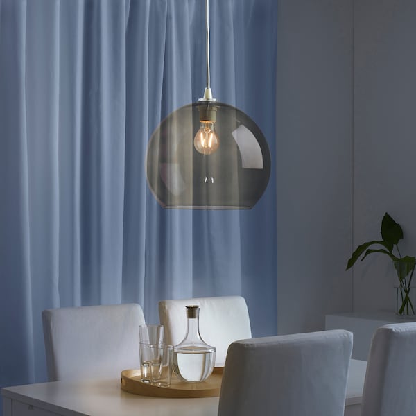 IKEA JAKOBSBYN Pendant lamp shade, smoked, Ikea Ireland | 4163TLVEW
