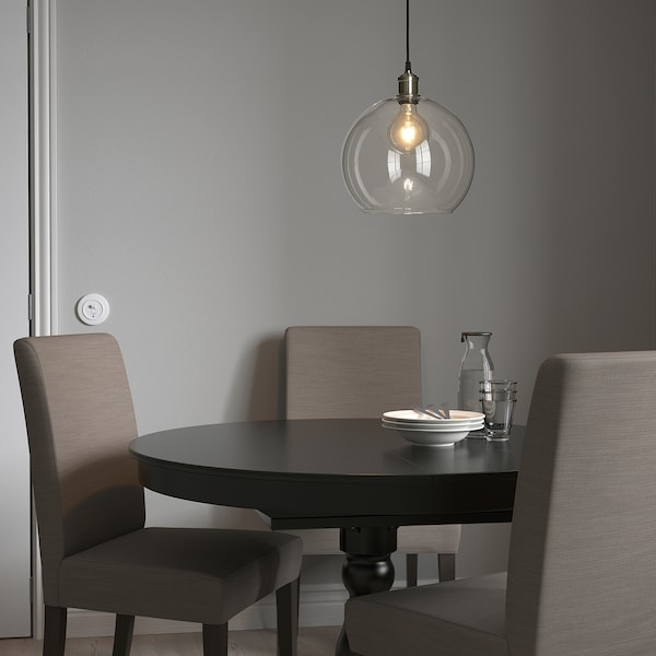 IKEA JAKOBSBYN / JÄLLBY pendant lamp Clear Glass / Nickel Plated, Ikea Ireland | 7108PZDQS
