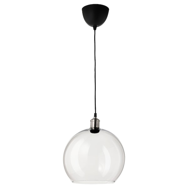 IKEA JAKOBSBYN / JÄLLBY pendant lamp Clear Glass / Nickel Plated, Ikea Ireland | 7108PZDQS
