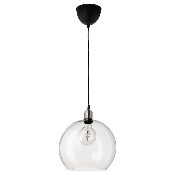 IKEA JAKOBSBYN pendant lamp shade, 12 in Clear Glass, Ikea Ireland | 3529MOCNZ