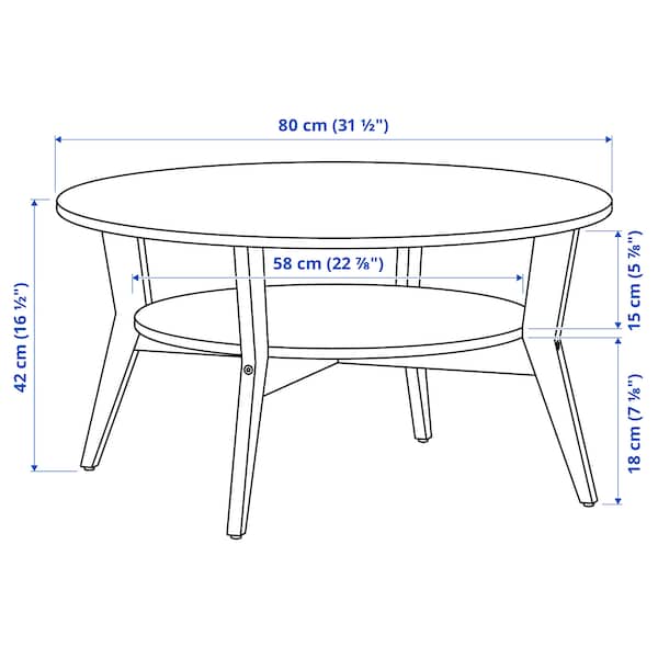 IKEA JAKOBSFORS coffee table, 31 1/2 in Oak Veneer, Ikea Ireland | 7361DGJCQ