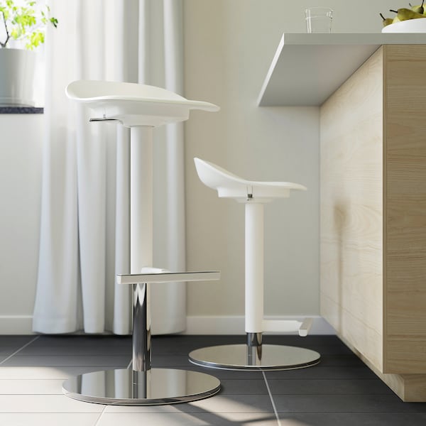 IKEA JANINGE bar stool, white, 29 7/8 in, Ikea Ireland | 9245FLIUQ