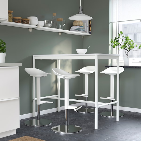 IKEA JANINGE bar stool, white, 29 7/8 in, Ikea Ireland | 9245FLIUQ