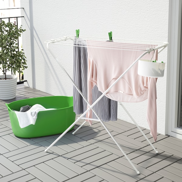 IKEA JÄLL drying rack, indoor/outdoor, white, Ikea Ireland | 2035MYGBQ
