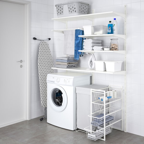 IKEA JONAXEL storage combination, 9 7/8x20 1/8x27 1/2 in White, Ikea Ireland | 2843RAWQS