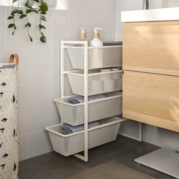 IKEA JONAXEL storage combination, 9 7/8x20 1/8x27 1/2 in White, Ikea Ireland | 5827UXGJI