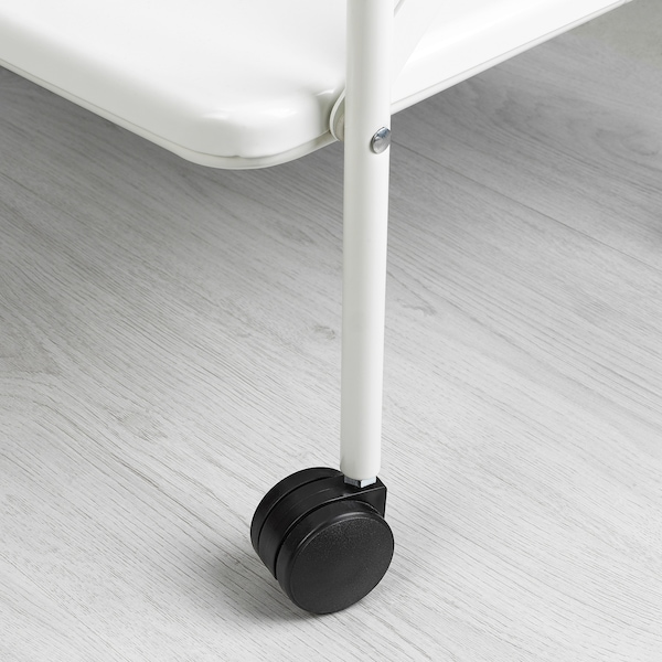 IKEA JÄRLÅSA side table on casters, 25 5/8x17 3/4 in White, Ikea Ireland | 8219CAMWN