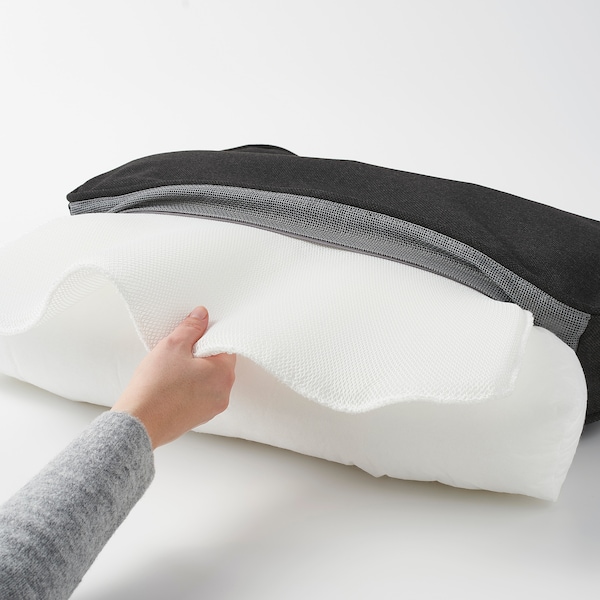 IKEA JÄRPÖN/DUVHOLMEN back cushion, outdoor, 24 3/8x17 3/8 in Anthracite, Ikea Ireland | 7851HLNGX