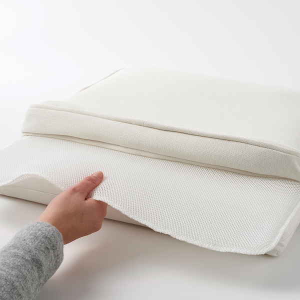 IKEA JÄRPÖN/DUVHOLMEN chair pad, outdoor, white, 17 3/8x17 3/8 in, Ikea Ireland | 6894BOASQ