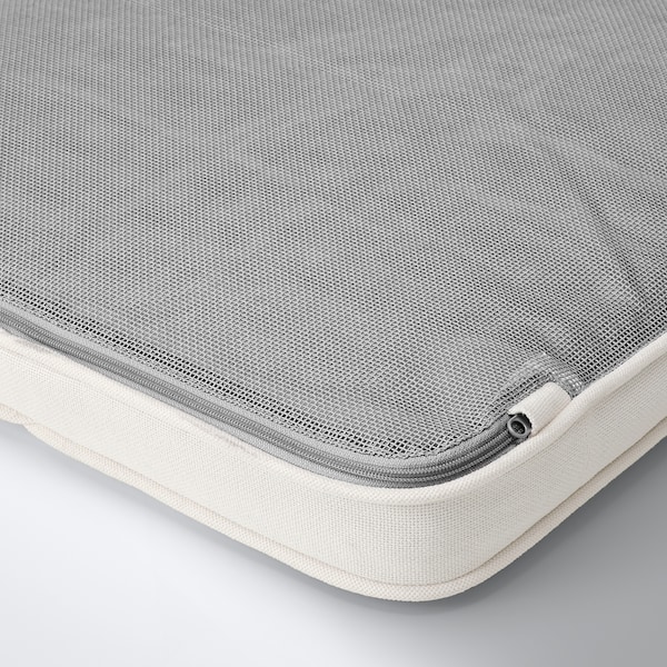 IKEA JÄRPÖN/DUVHOLMEN chair pad, outdoor, white, 17 3/8x17 3/8 in, Ikea Ireland | 6894BOASQ