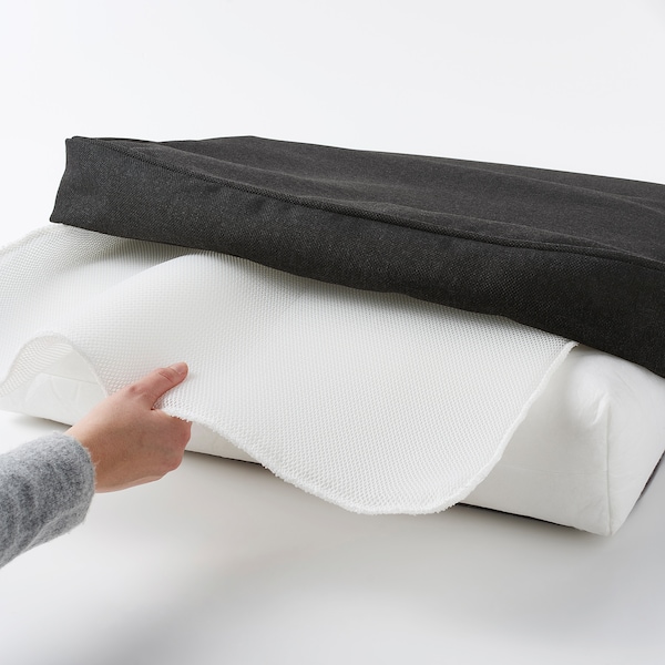IKEA JÄRPÖN/DUVHOLMEN seat pad, outdoor, 24 3/8x24 3/8 in Anthracite, Ikea Ireland | 9780NSUHX