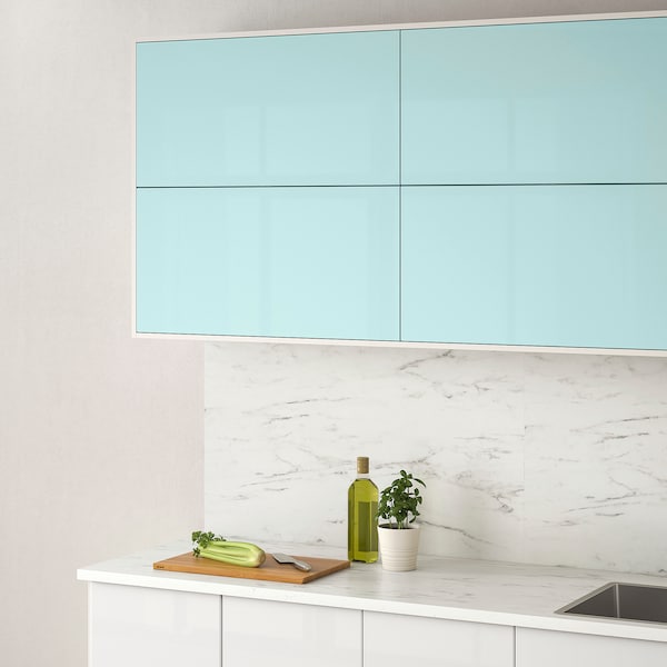 IKEA JÄRSTA door, high gloss light turquoise, 18x40 in, Ikea Ireland | 4837QYNIL