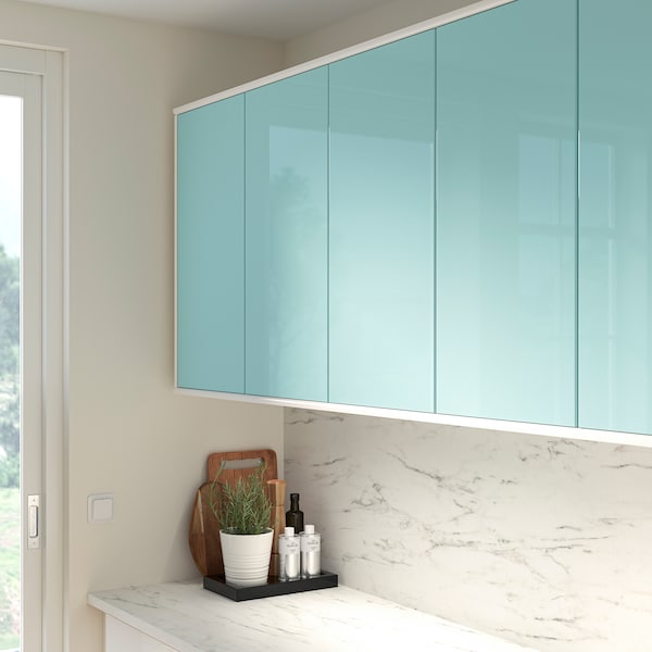 IKEA JÄRSTA door, high gloss light turquoise, 18x40 in, Ikea Ireland | 4837QYNIL