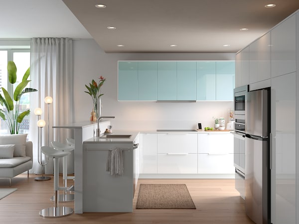 IKEA JÄRSTA door, high gloss light turquoise, 18x40 in, Ikea Ireland | 4837QYNIL