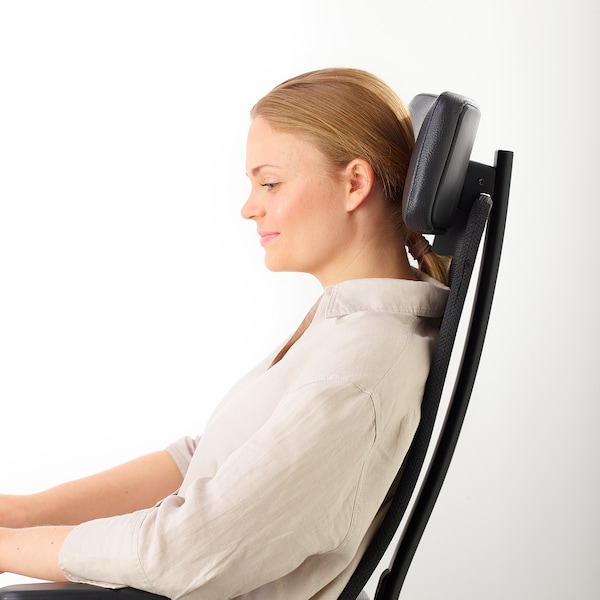 IKEA JÄRVFJÄLLET office chair with armrests Glose Black, Ikea Ireland | 4289CKWBA