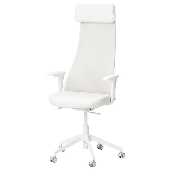 IKEA JÄRVFJÄLLET office chair with armrests Grann White, Ikea Ireland | 4728BOWPV