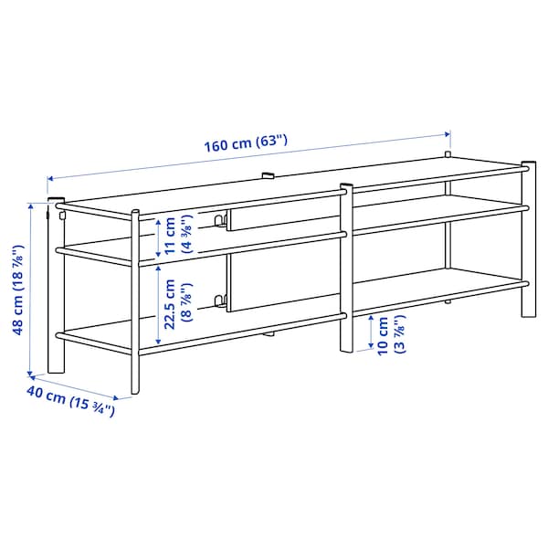 IKEA JÄTTESTA TV unit, 63x15 3/4x19 1/4 in Black, Ikea Ireland | 8357GZNJV