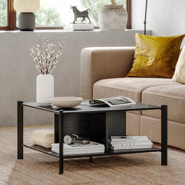 IKEA JÄTTESTA coffee table, 31 1/2x31 1/2 in Black, Ikea Ireland | 3796ZASKO