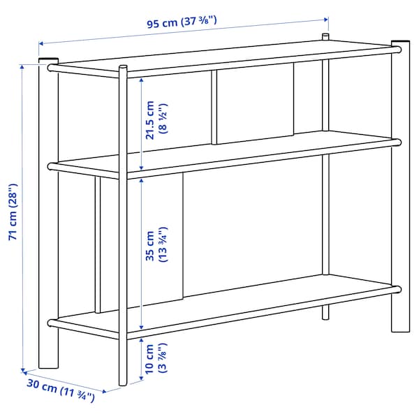 IKEA JÄTTESTA side table, 37 3/8x11 3/4 in Black, Ikea Ireland | 5817RWKUO