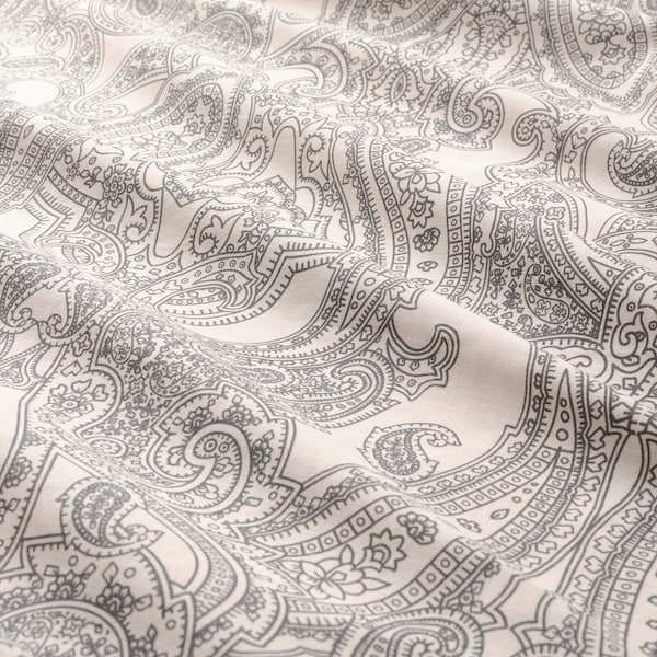 IKEA JÄTTEVALLMO duvet cover and pillowcase(s), King Beige / Dark Gray, Ikea Ireland | 0274DOFIK
