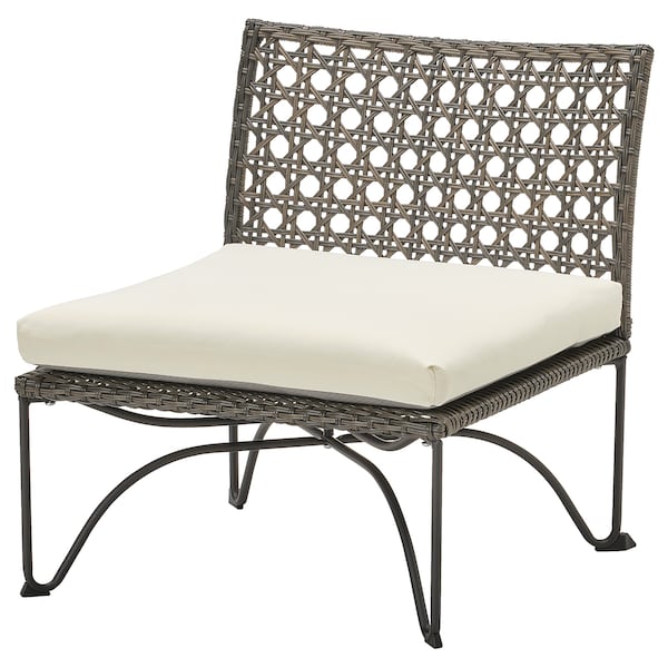 IKEA JUTHOLMEN chair, outdoor, dark gray/Kuddarna beige, 25 5/8x28 3/4x28 in, Ikea Ireland | 2985KBNRS