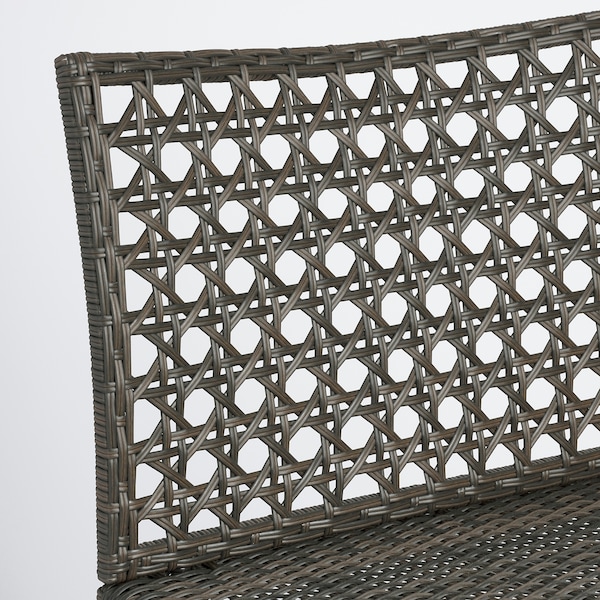 IKEA JUTHOLMEN one-seat section, outdoor, dark gray-brown, Ikea Ireland | 9124HGRQA