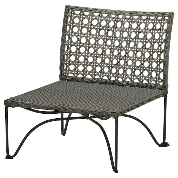 IKEA JUTHOLMEN one-seat section, outdoor, dark gray-brown, Ikea Ireland | 9124HGRQA