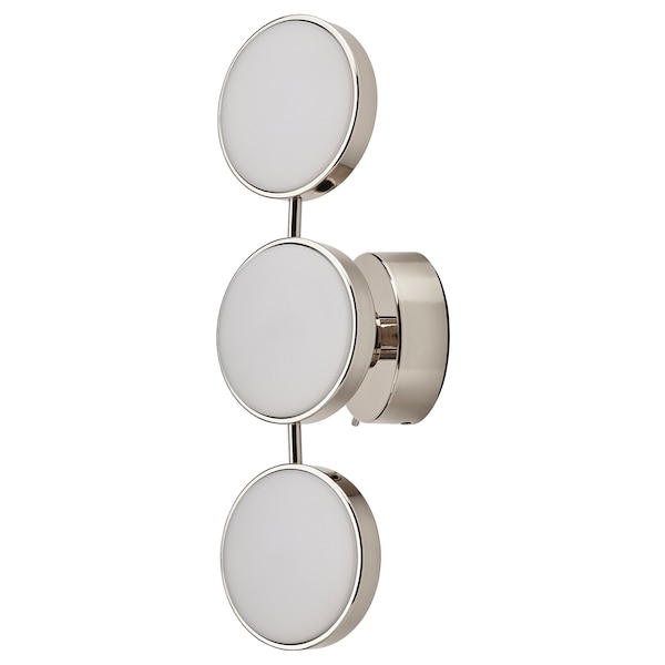 IKEA KABOMBA LED wall lamp, 19x6 in Dimmable Chrome Plated / Glossy, Ikea Ireland | 1063EWCDM
