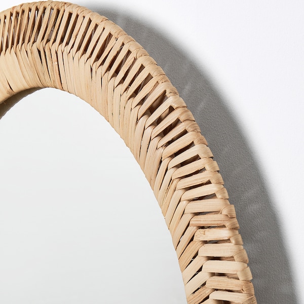 IKEA KAFFETRÄD mirror, rattan, 19 5/8 in, Ikea Ireland | 3602XQDMA