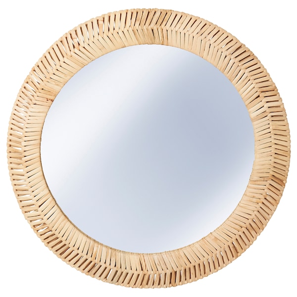 IKEA KAFFETRÄD mirror, rattan, 19 5/8 in, Ikea Ireland | 3602XQDMA