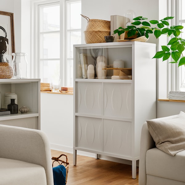 IKEA KALKNÄS cabinet with sliding doors, white, 32 5/8x16 7/8x53 7/8 in, Ikea Ireland | 3541GNAIB