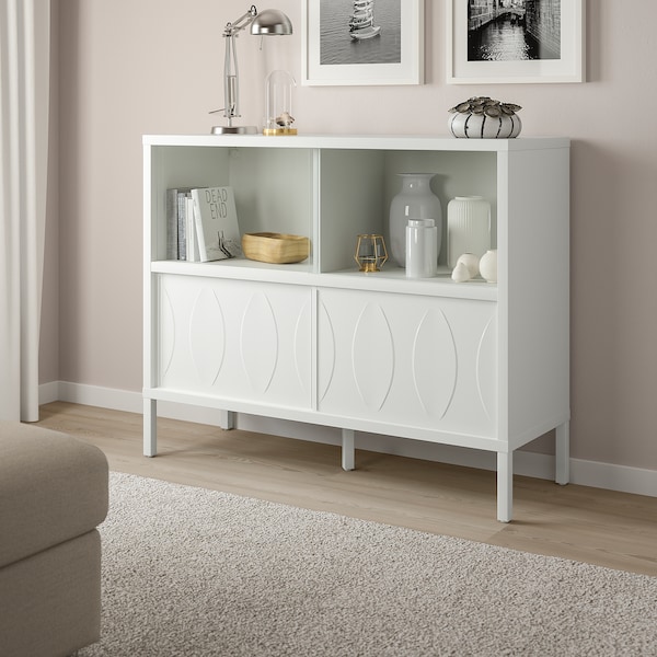 IKEA KALKNÄS cabinet with sliding doors, white, 47 5/8x16 7/8x38 5/8 in, Ikea Ireland | 1827OIMVR