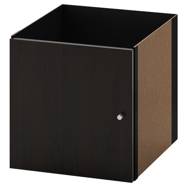 IKEA KALLAX Insert with door, 13x13 in Black / Brown, Ikea Ireland | 3976TVNKJ