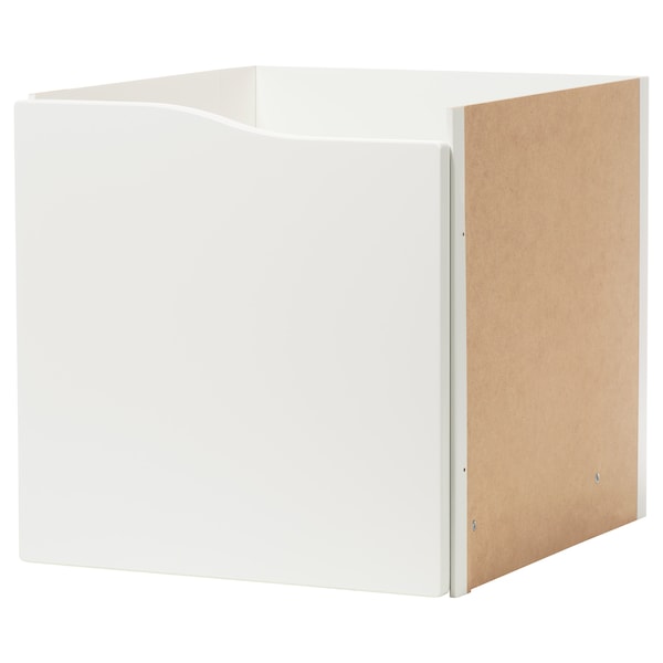 IKEA KALLAX Insert with door, 13x13 in Wave Shaped / White, Ikea Ireland | 0543CMOZR