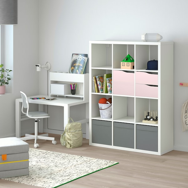 IKEA KALLAX Insert with door, 13x13 in Wave Shaped / Pale Pink, Ikea Ireland | 9017HMQFR