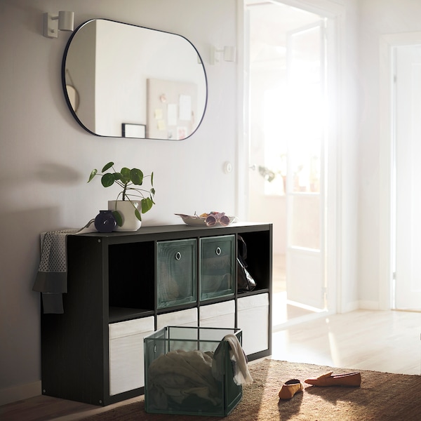 IKEA KALLAX Shelf unit, 30 3/8x57 7/8 in Black / Brown, Ikea Ireland | 1036DKYAI