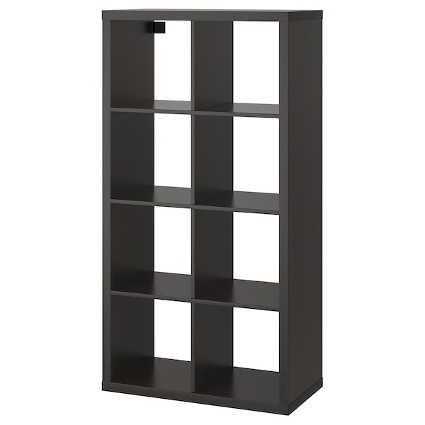 IKEA KALLAX Shelf unit, 30 3/8x57 7/8 in Black / Brown, Ikea Ireland | 1036DKYAI