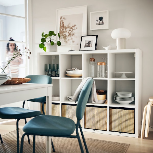 IKEA KALLAX Shelf unit, 44 1/8x57 7/8 in White, Ikea Ireland | 7980UNVPH